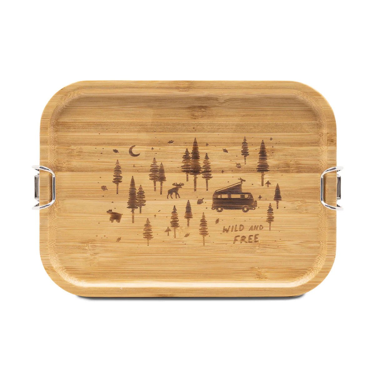 RoadTyping Lunchbox mit Holzdeckel