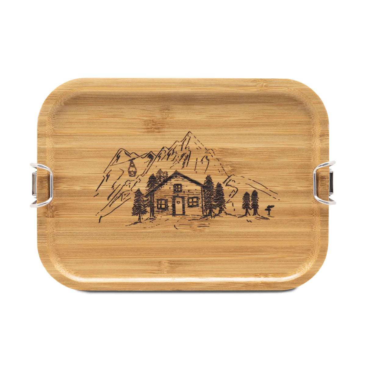 RoadTyping Lunchbox mit Holzdeckel