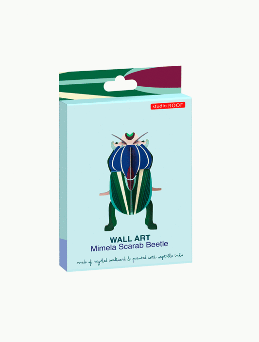 Studio Roof - Wanddekoration aus Pappe „Mimela Scarab Beetle“