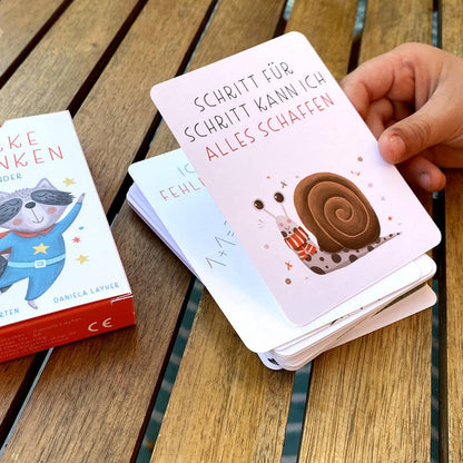 Rüsselfuchs - „Starke Gedanken“ Affirmationskarten für Kinder