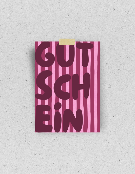 Postkarte "Gutschein"