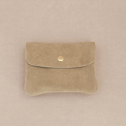 Portemonnaie aus Leder mit Wildlederoptik Kangood