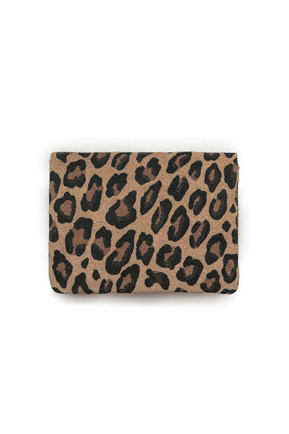 Cherry Paris Geldbeutel Wildlederoptik LUCE LEOPARD