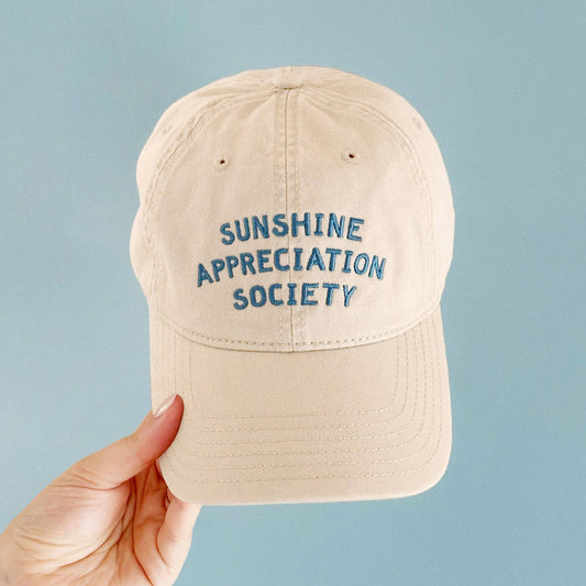 AlphabetBags - Sunshine Appreciation Society- Baumwoll-Baseballkappe - Off-White