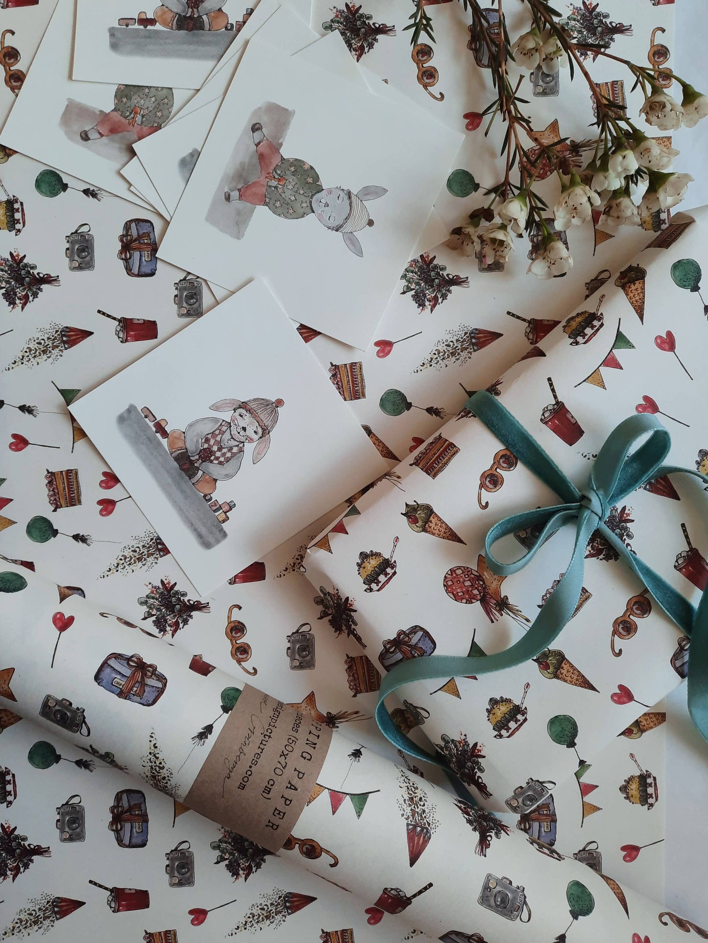 My Designpicture Geschenkpapier Kinderparty 3Bögen