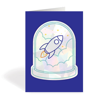 Happy Whatever - Rainbowmaker Fensteraufkleber/Karte — Rocket
