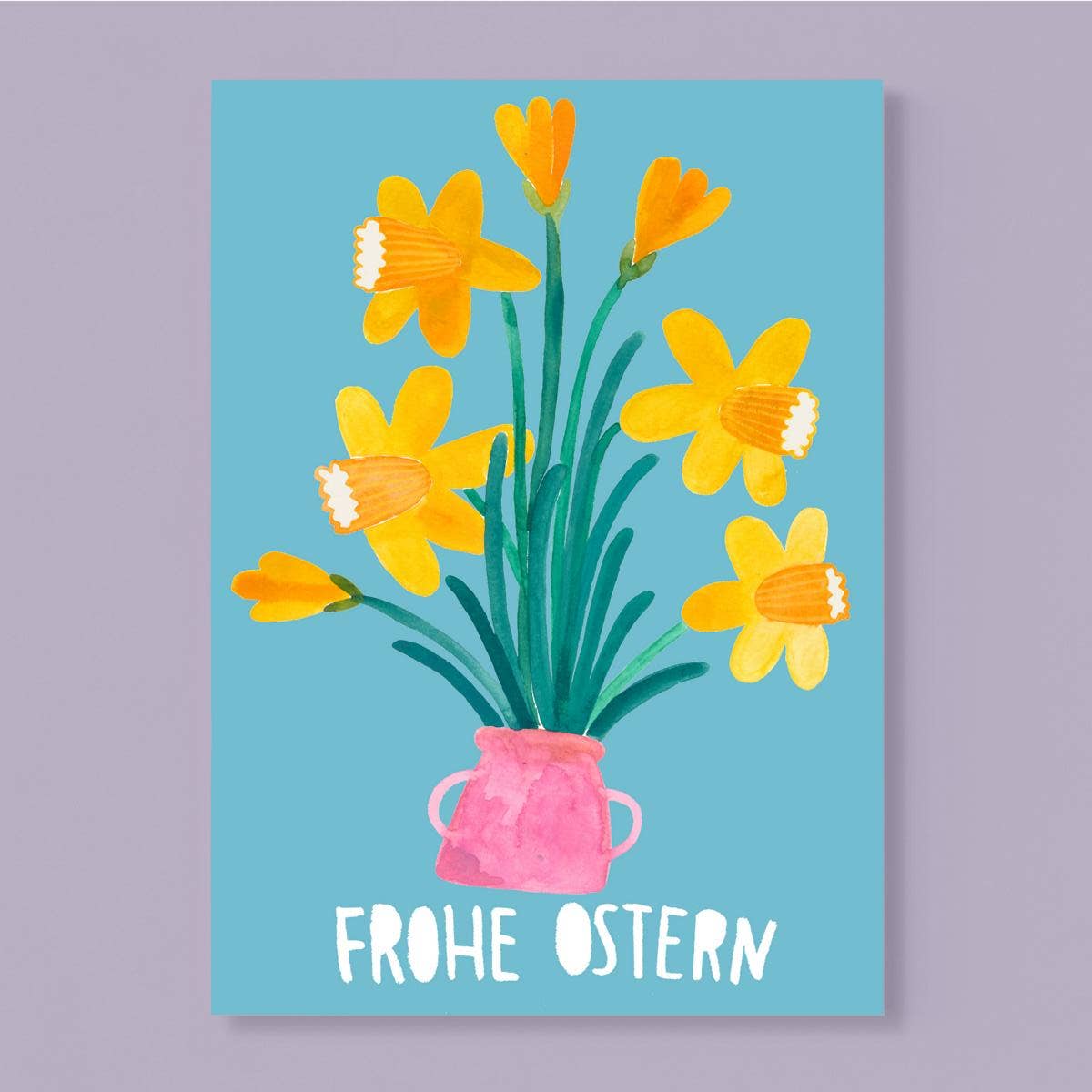 Frau Ottilie Postkarte *Narzissen* zu Ostern