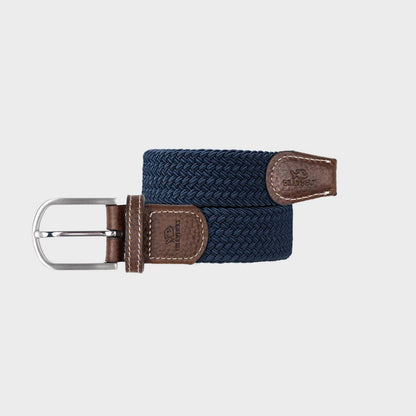 BillyBelt elastischer Flechtgürtel Dunkelblau