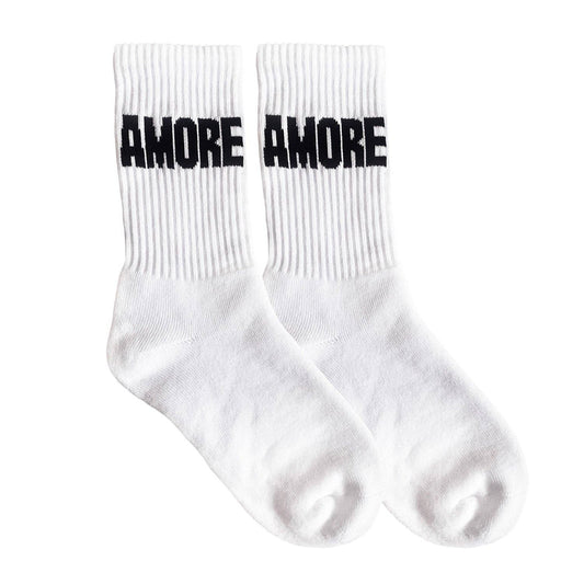 Socken AMORE, Farbe Schwarz/Weiß