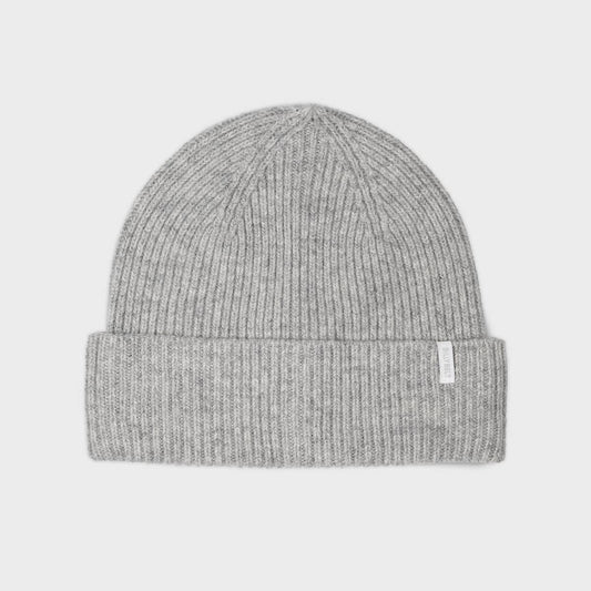 BillyBelt Beanie aus Lammwolle grau
