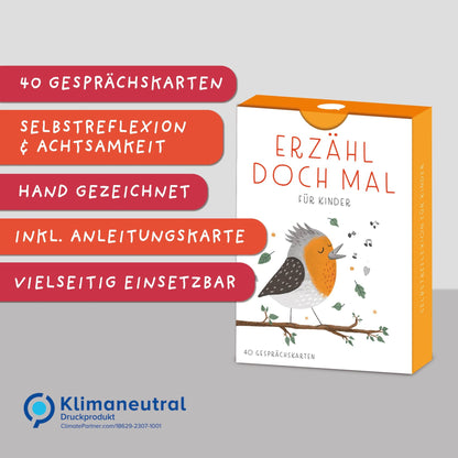 Rüsselfuchs - „Erzähl doch mal“ Gesprächskarten für Kinder