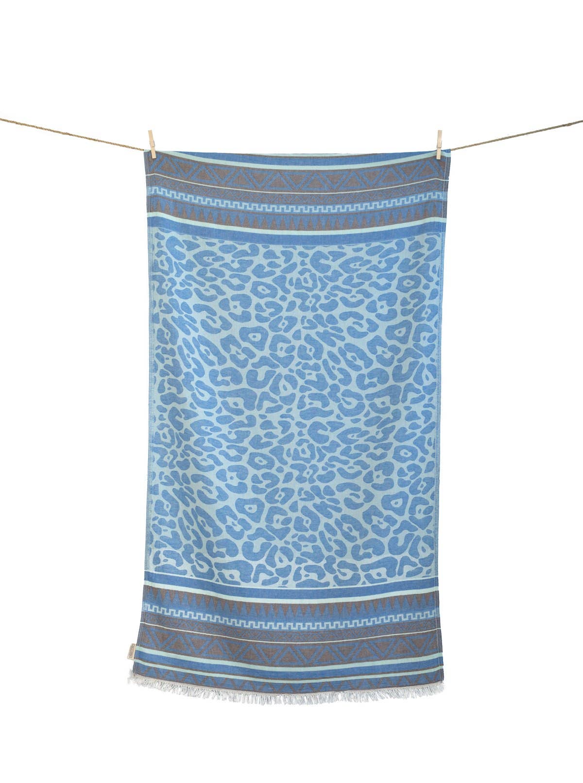 Aelia Anna - KEROS STRANDTUCH CHOCOLATE MINT & PARLIAMENT BLUE