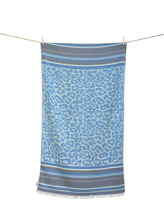 Aelia Anna - KEROS STRANDTUCH CHOCOLATE MINT & PARLIAMENT BLUE