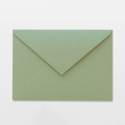 Umschlag C6 Grün aus italienischem Papier