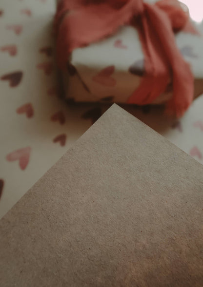 My Designpicture RED HEARTS Kraft-Geschenkpapier Bogen