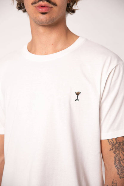 Espresso Martini| Besticktes Männer Bio Baumwoll T-Shirt