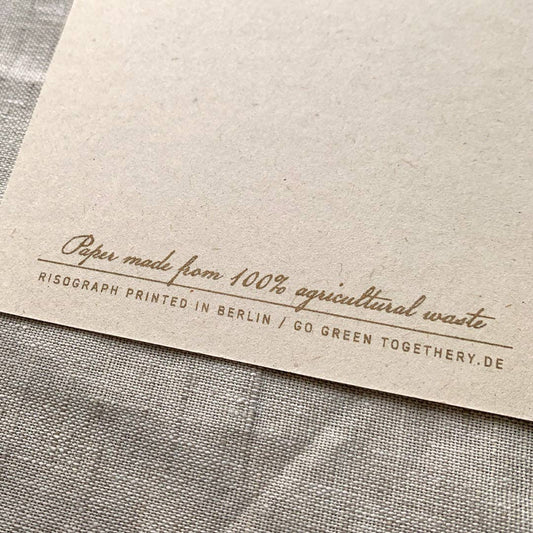 Postkarte / Schwein / Sau viel Glück / Ökopapier