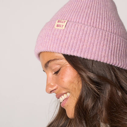 BillyBelt Beanie aus Lammwolle - Violett