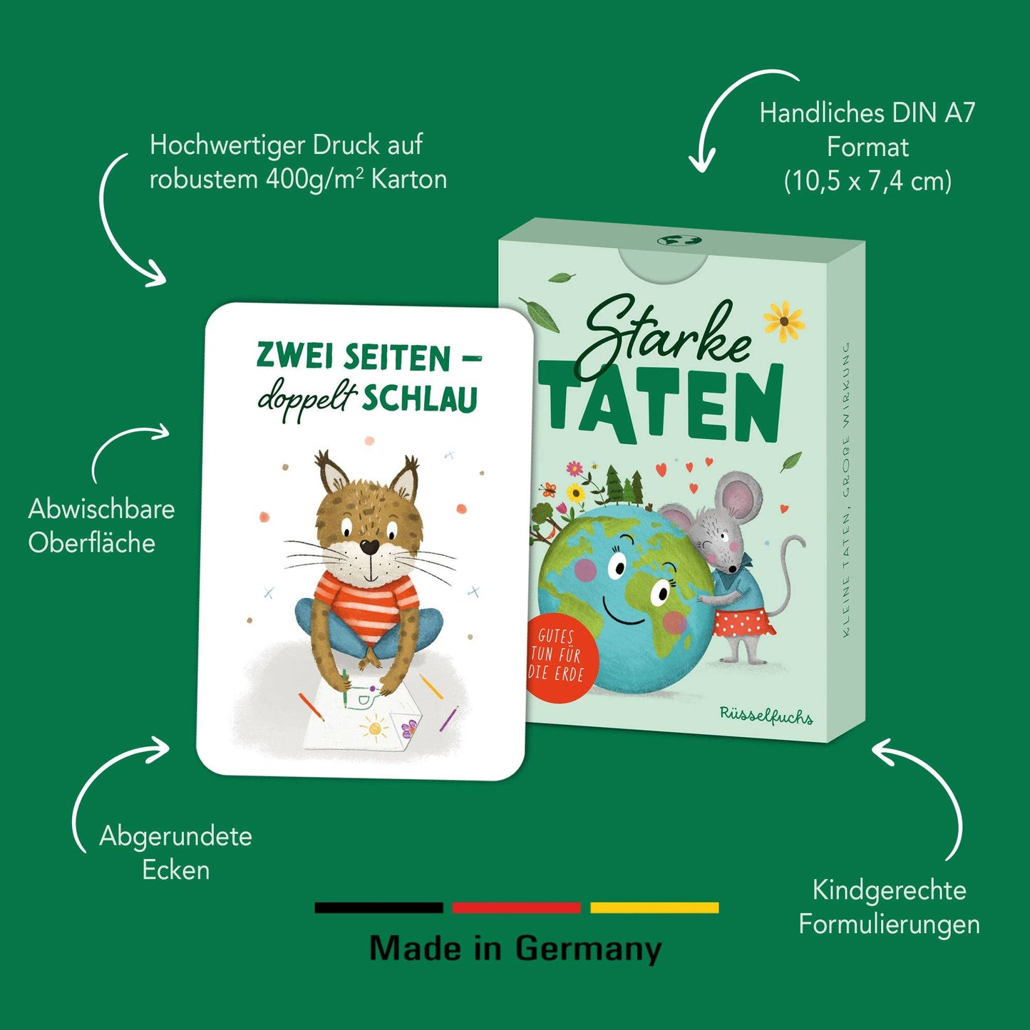 Umweltkarten für Kinder "Starke Taten"