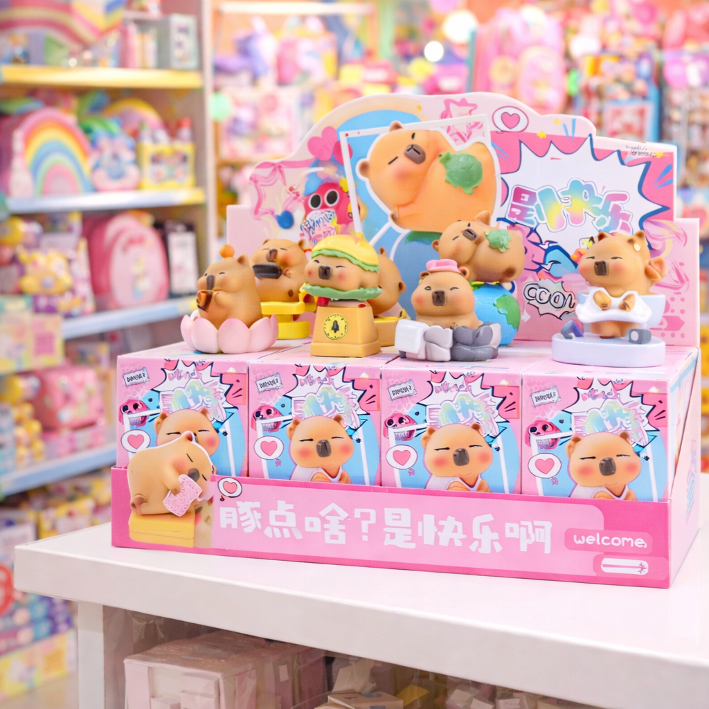 Mimisuki Blindbox Capybara Kawai - Überraschungsbox Capybara-Figuren