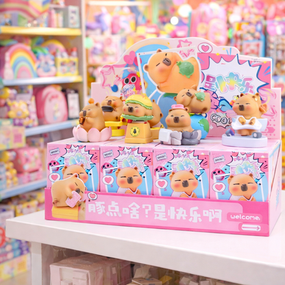 Mimisuki Blindbox Capybara Kawai - Überraschungsbox Capybara-Figuren