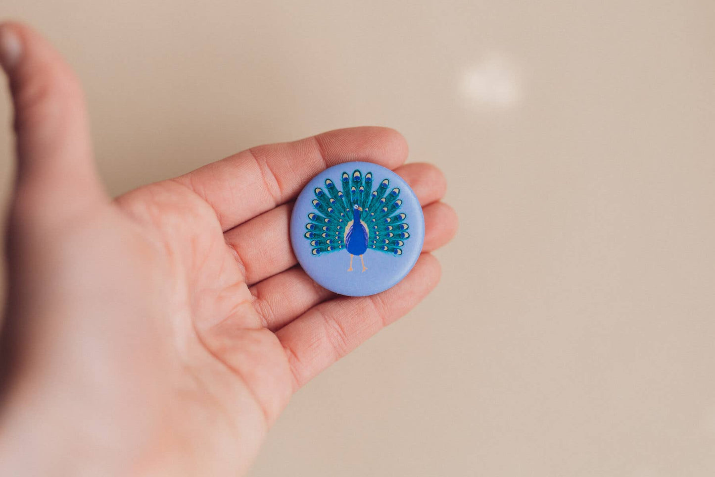 LieselsWicht Button Mit Affirmation - Pfau - Ich Bin Stolz Auf Mich