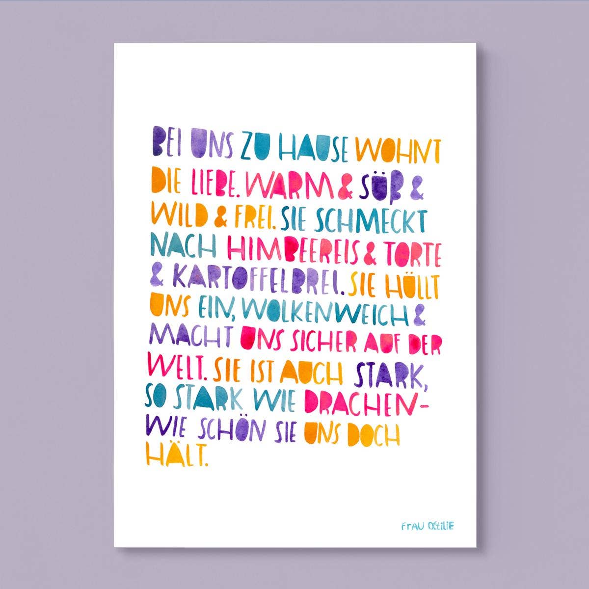 Frau Ottilie Print A4 *Zuhause*
