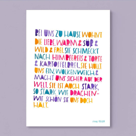 Frau Ottilie Print A4 *Zuhause*