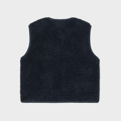 BillyBelt Ärmellose Damen-Sherpa-Weste mit Reißverschluss Marine