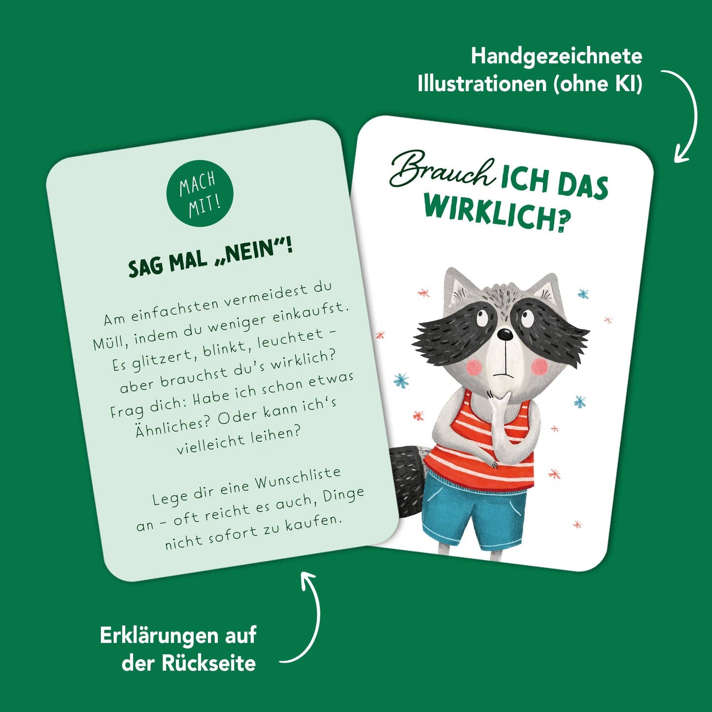 Umweltkarten für Kinder "Starke Taten"
