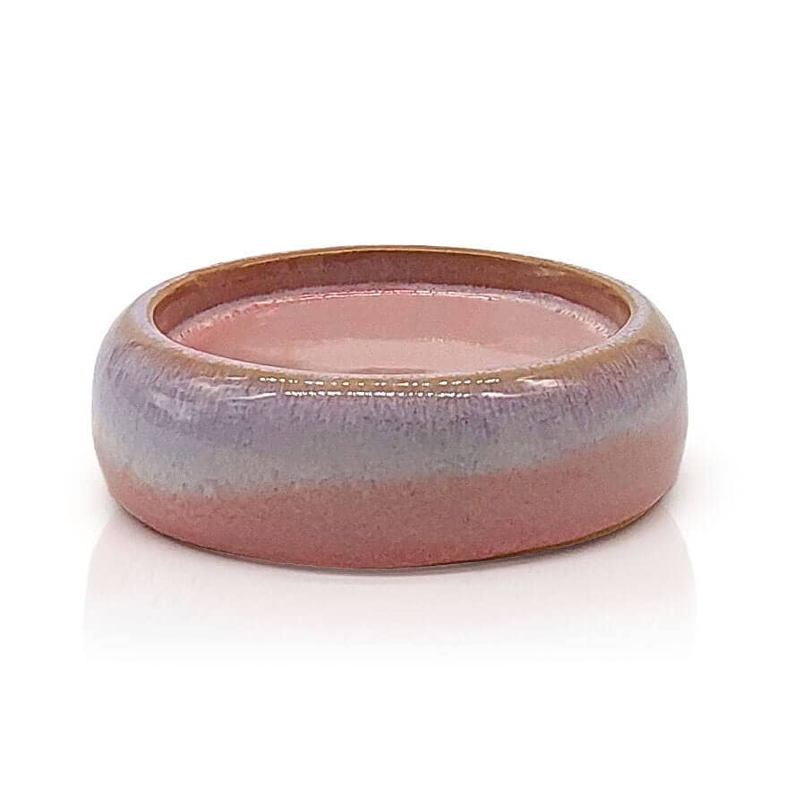 Kerzenteller groß, 10,5x3cm, rosa