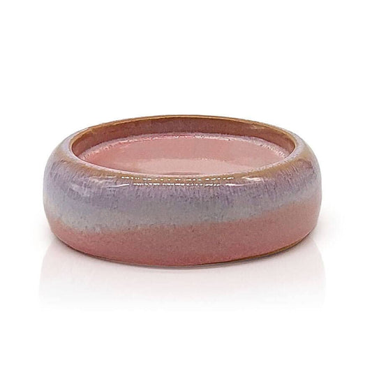 Kerzenteller groß, 10,5x3cm, rosa
