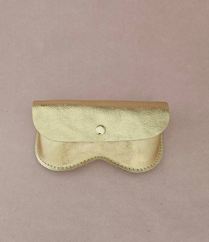 Royal Marais Leder-Brillenetui, große Größe: Schwarz