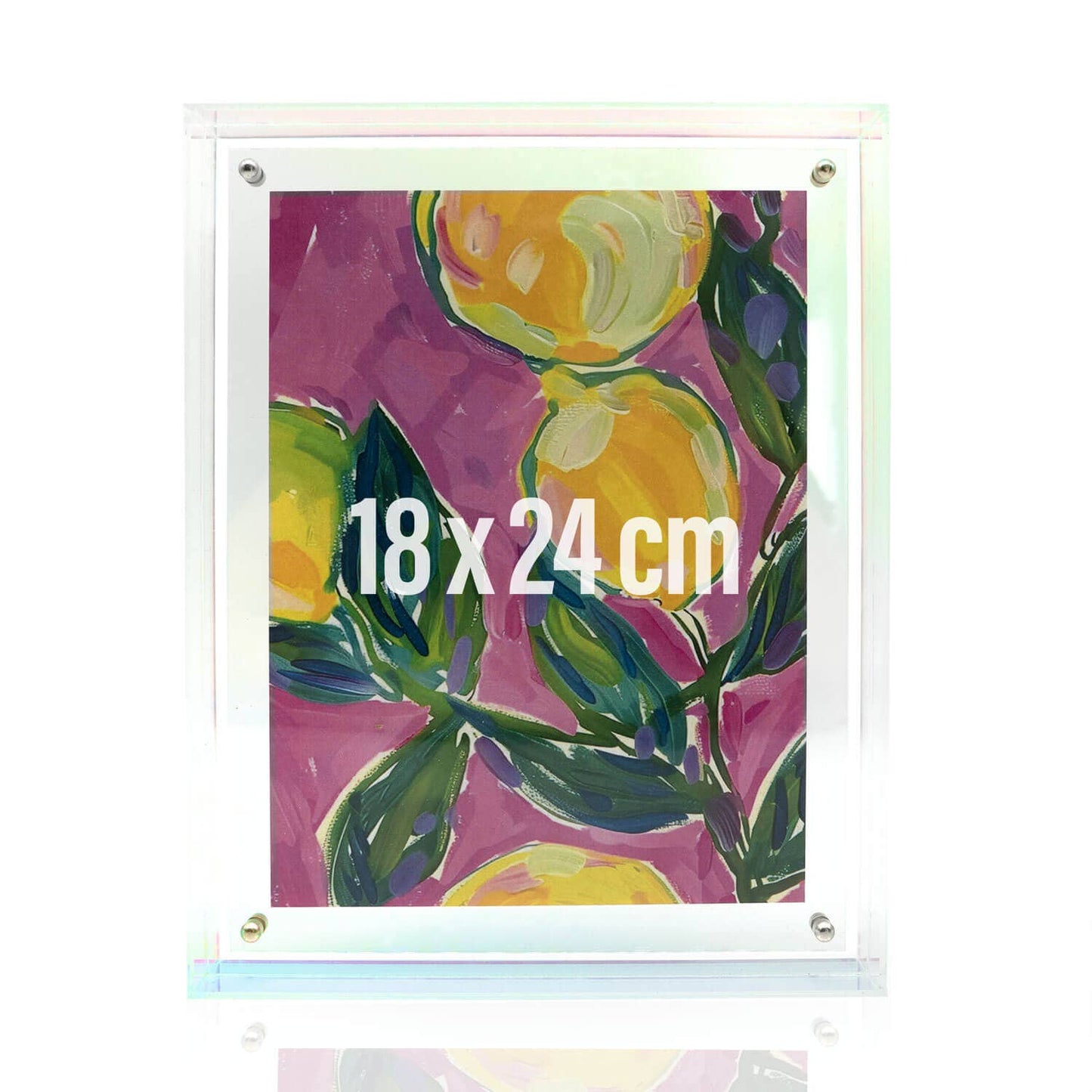 Mea Living Bilderrahmen Acryl, 18 x 24 cm, clear-rainbow