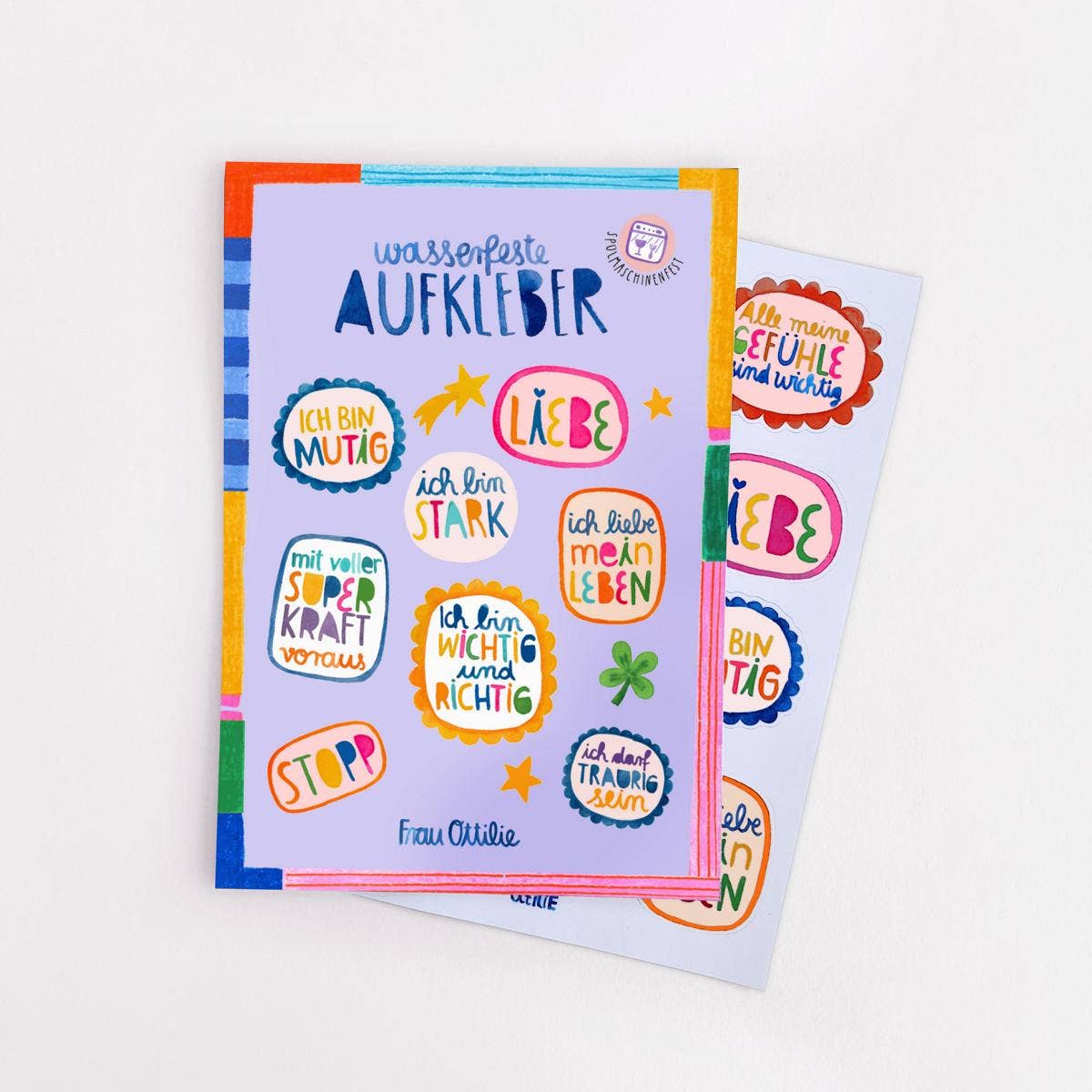 Frau Ottilie Spülmaschinenfeste Sticker *Affirmationen*