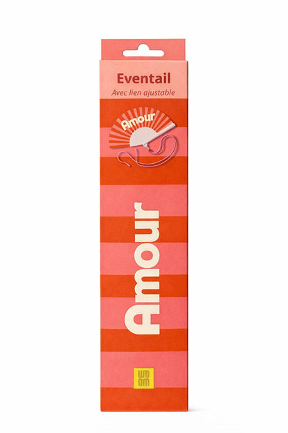 Woom Fächer mit Schulterriemen und Geschenkbox - Amour