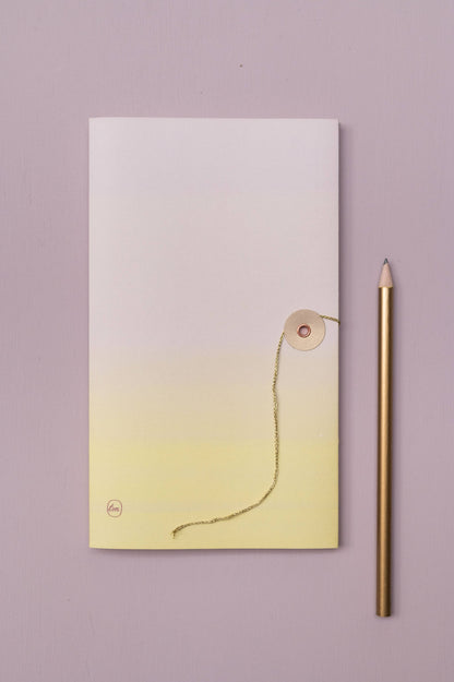 Notizbuch mit japanischem Verschluss - Orchid Lemon