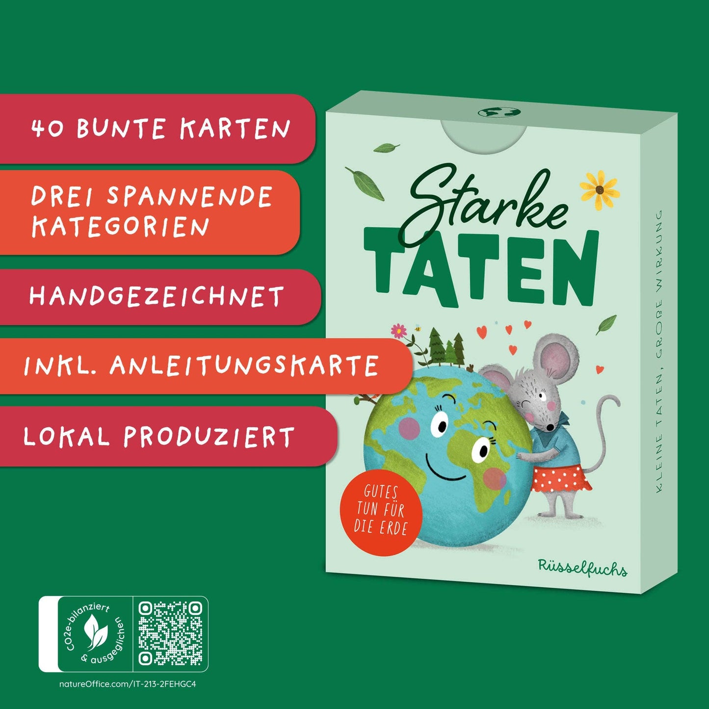 Umweltkarten für Kinder "Starke Taten"