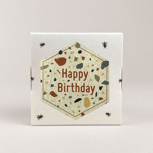 Herr Biene 4er Schoko-Honig-Pralinen „Happy Birthday“
