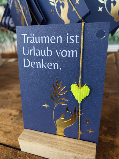 Armband Herz - Träumen ist Urlaub