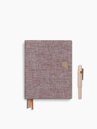 Tinne&Mia Notizbuch Leinen rose dust