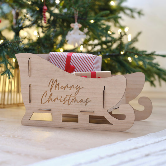 Ginger Ray Weihnachtsschlitten Holz