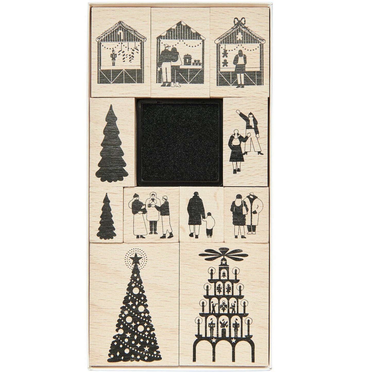 Rico Design Stempelset Weihnachtsmarkt