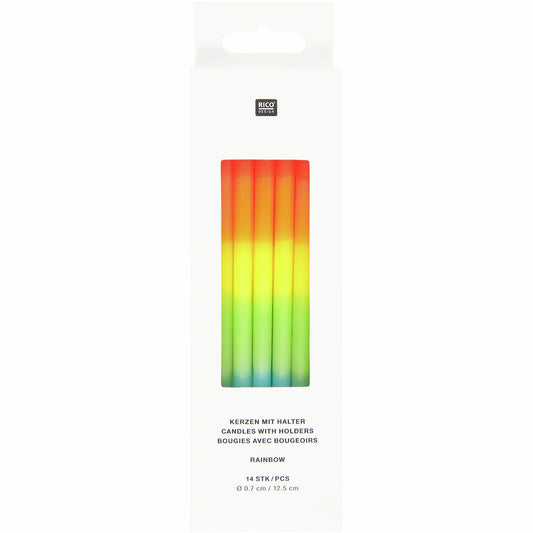 Rico Design Geburtstagskerzen/Tortenkerzen mit Halter