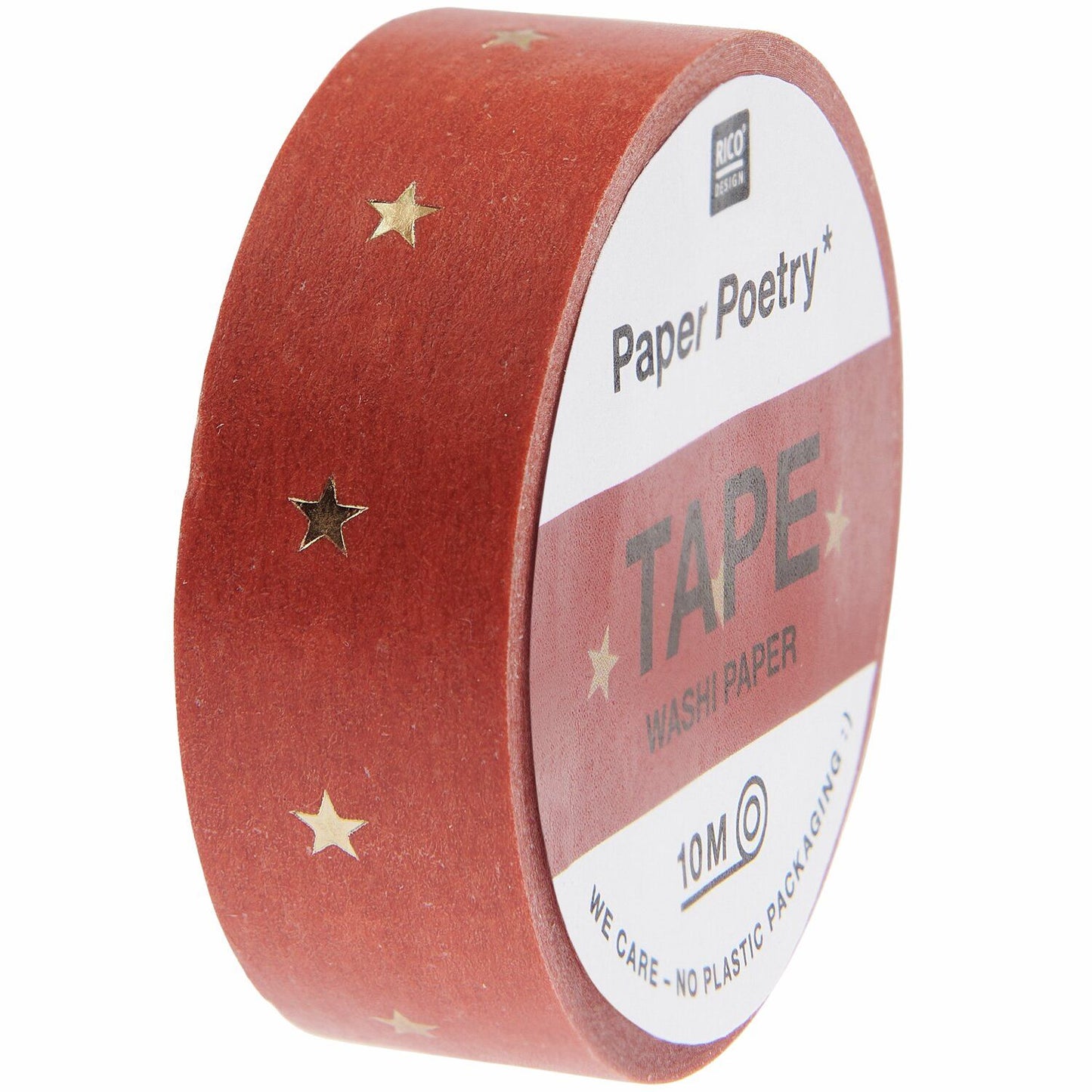 Rico Design Tape Sterne Rostrot/Gold