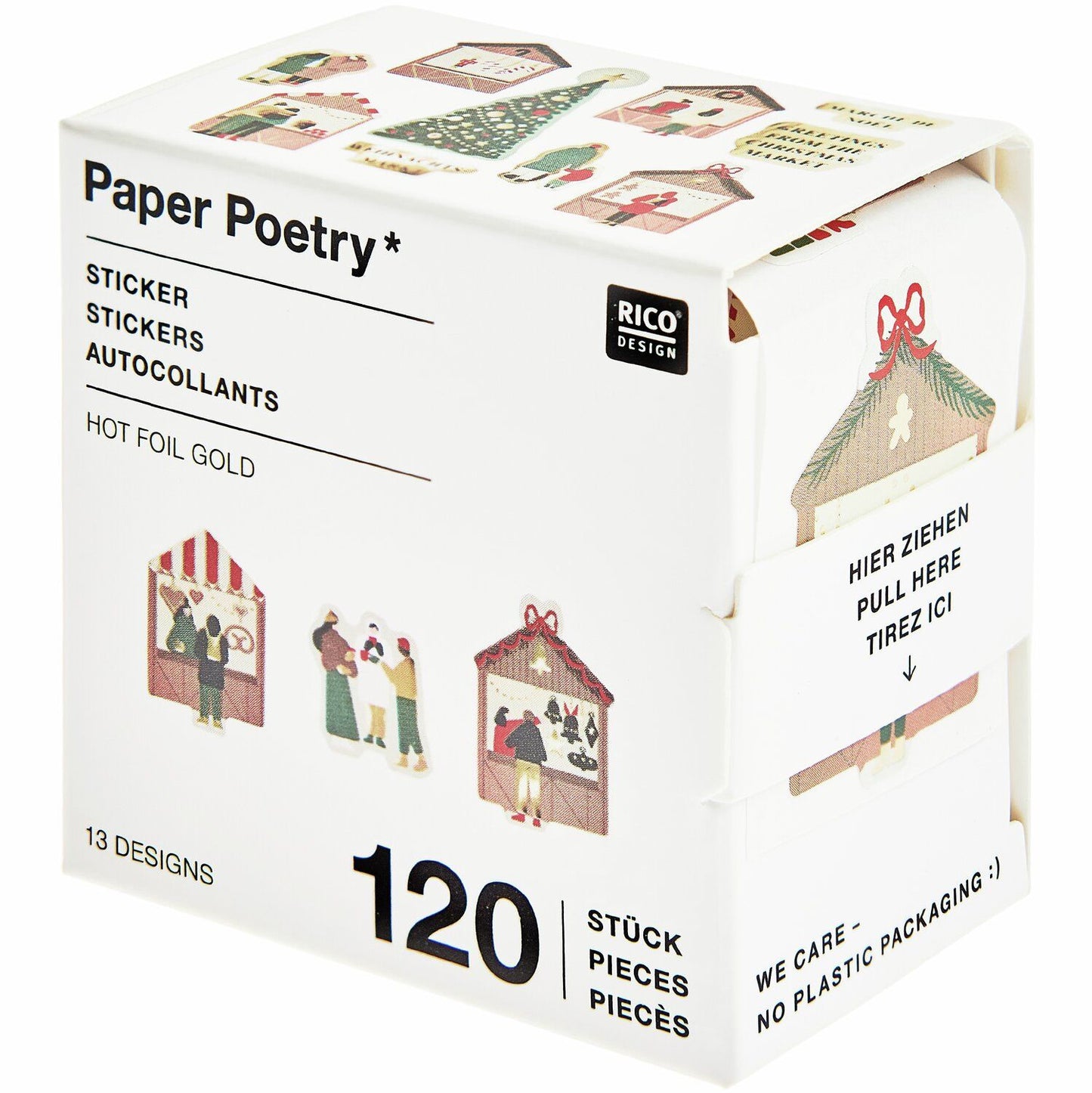 Rico Design Mini-Sticker Weihnachtsmarkt auf der Rolle
120-teilig