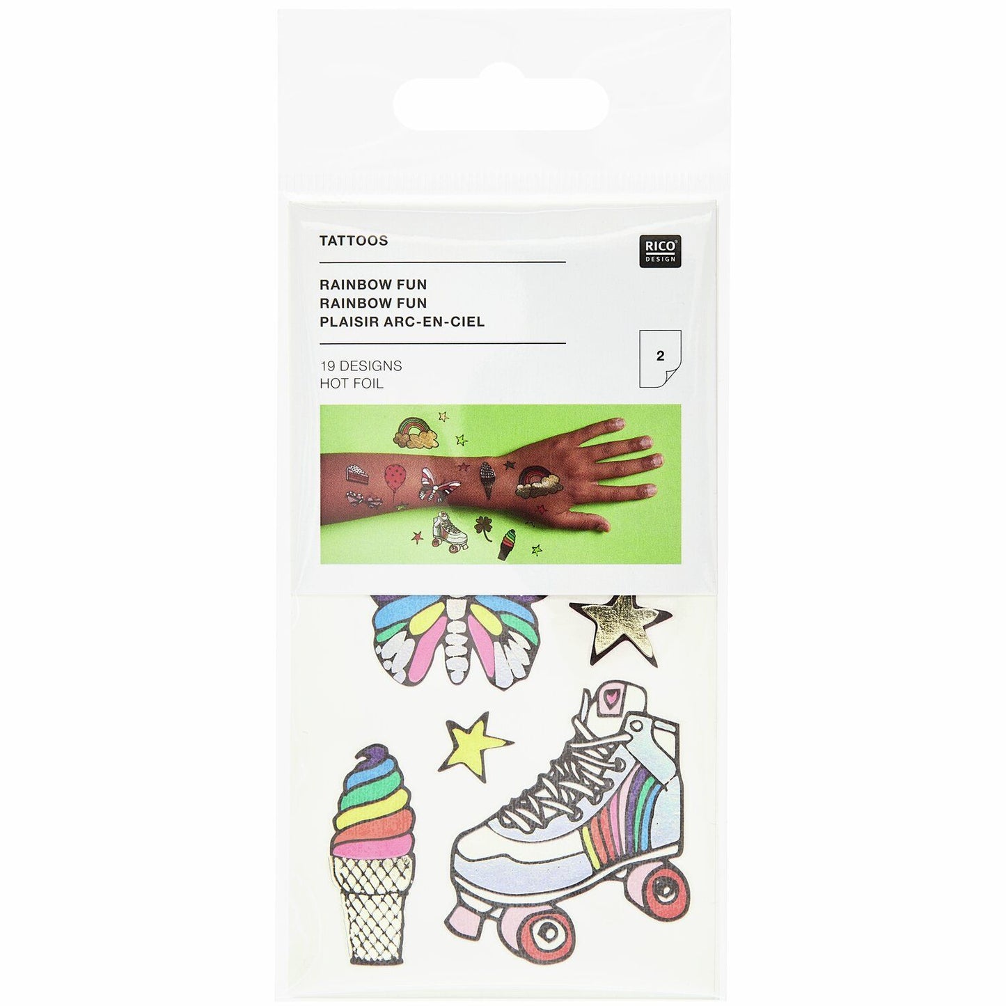 Rico Design "Tattoos Rainbow Fun"