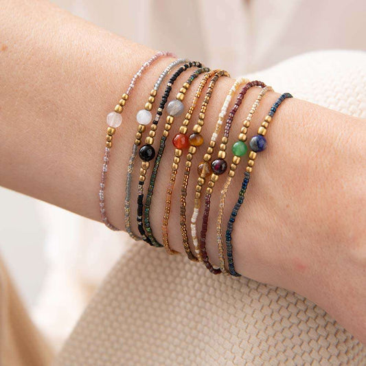 A Beautiful Story Wunscharmband Stein/Perlen