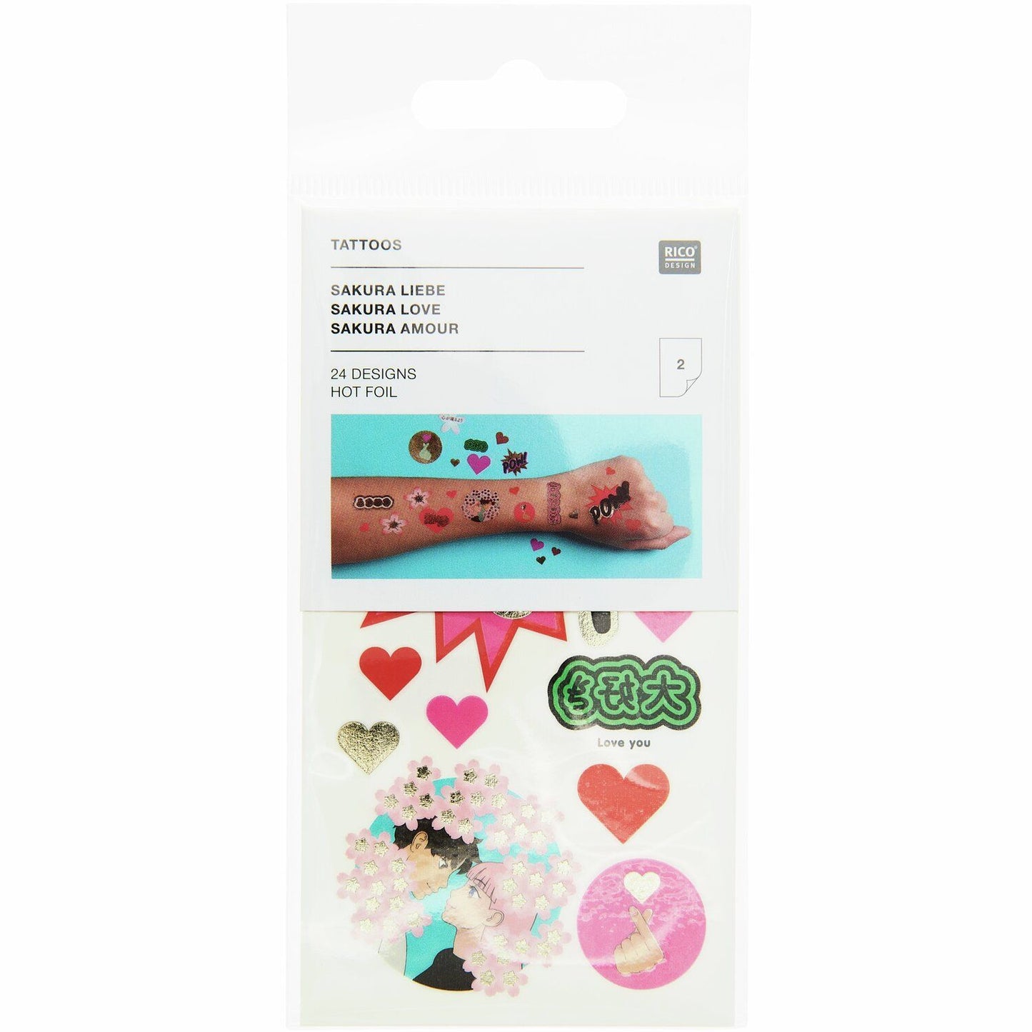 Rico Design "Tattoos Sakura Liebe"