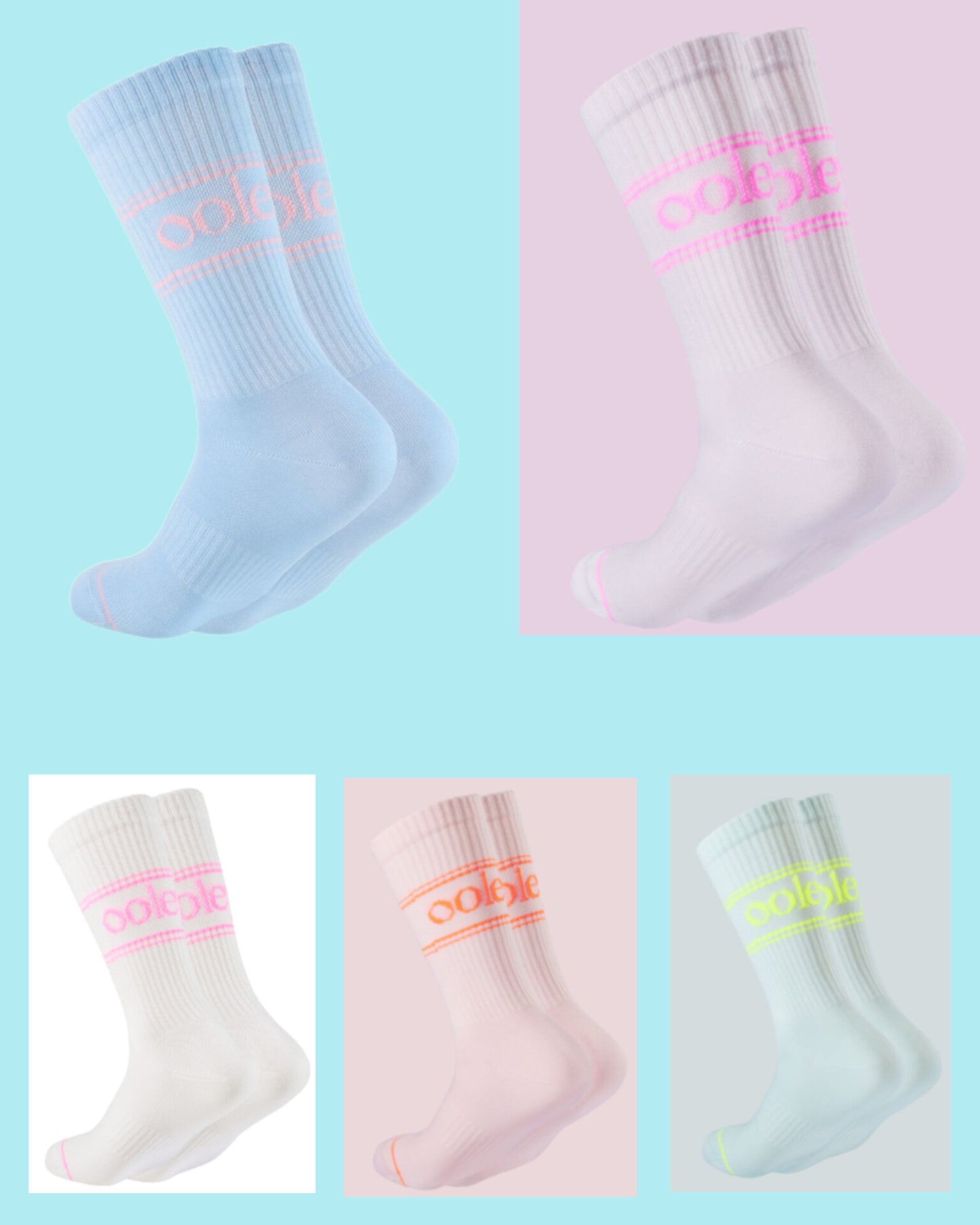 Ooley Socken „Pastel NEON“